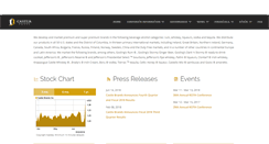 Desktop Screenshot of investor.castlebrandsinc.com